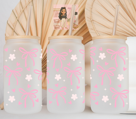 Butterfly Bows & Hearts UvDTF cup wraps