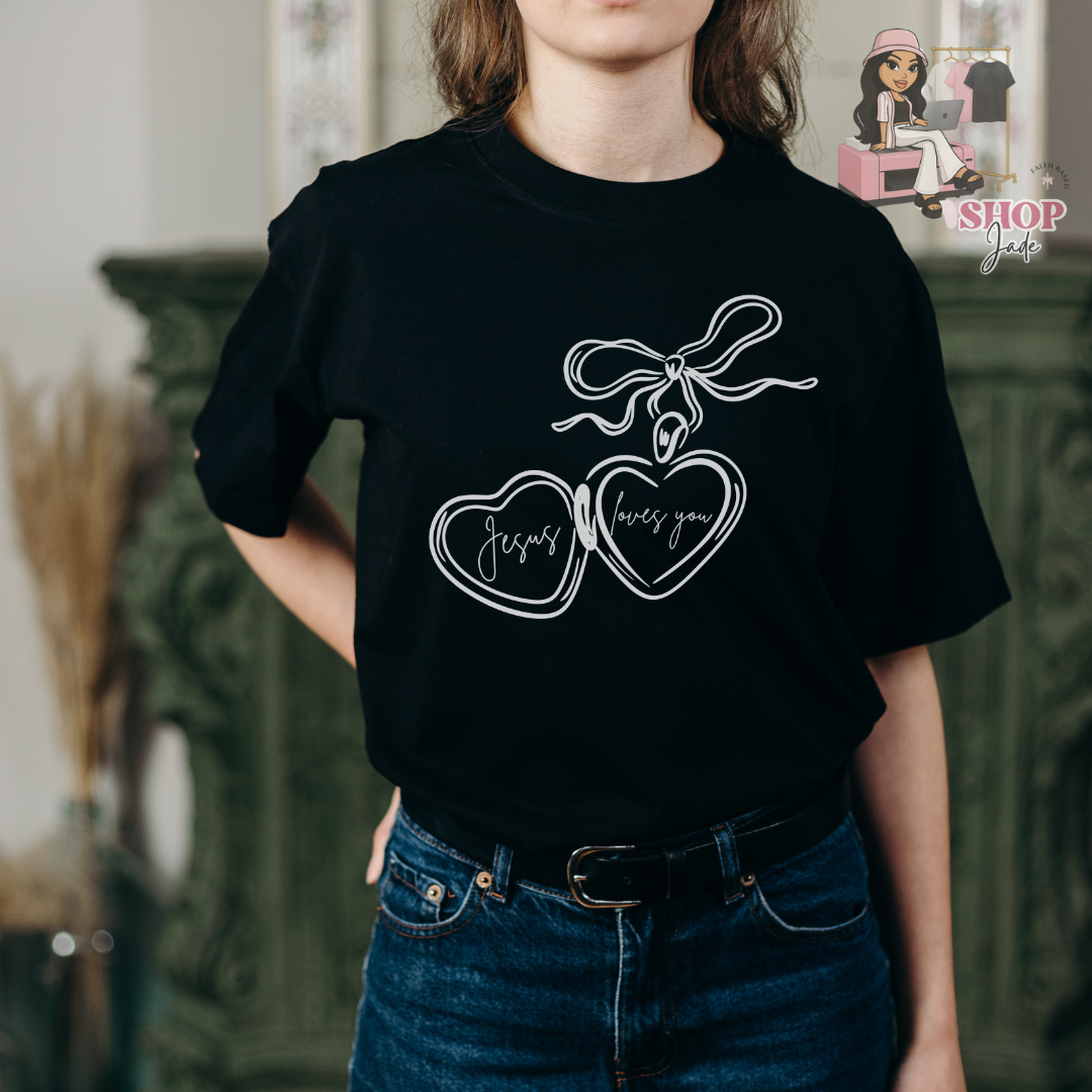 Jesus loves you (white) Comfort Color Tees