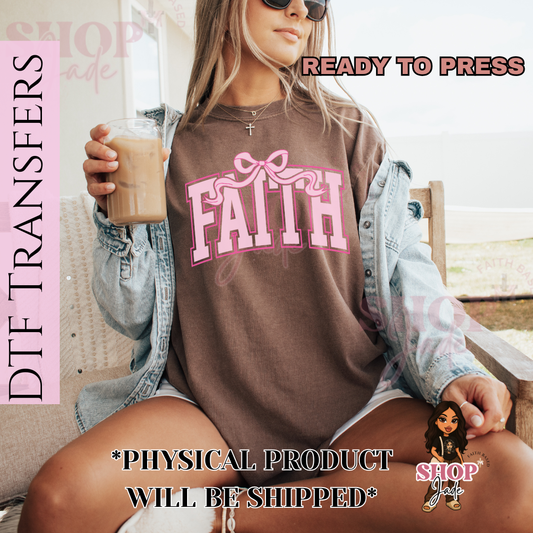 F80 Faith Bow DTF Transfer (Ready to Press)