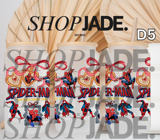 D5 Coquette Hero Spider UvDTF Cup Wraps