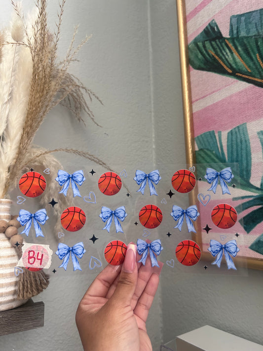 Basketball coquette UvDTF wrap
