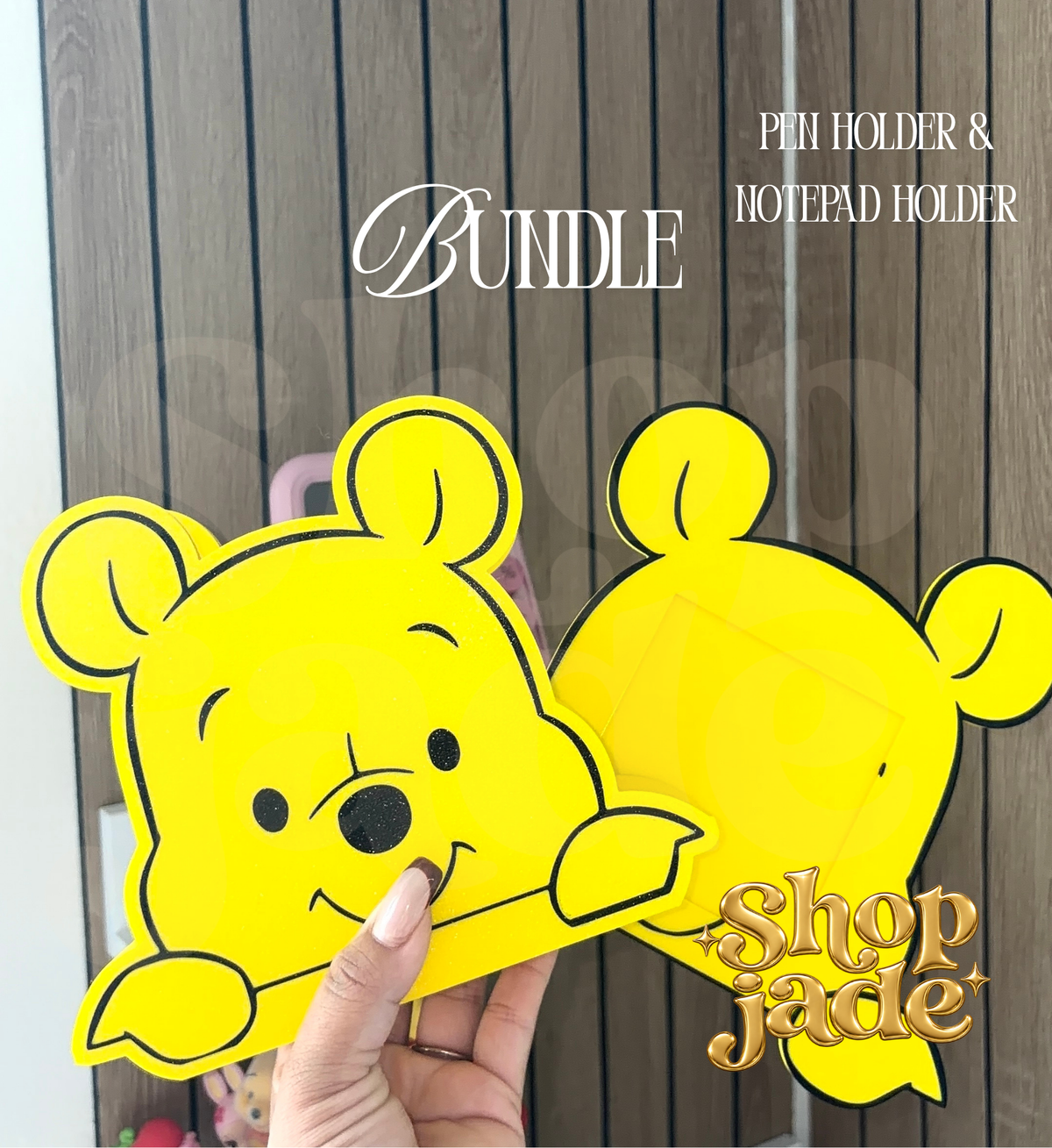 Bear Pen Holder & Notepad Bundle