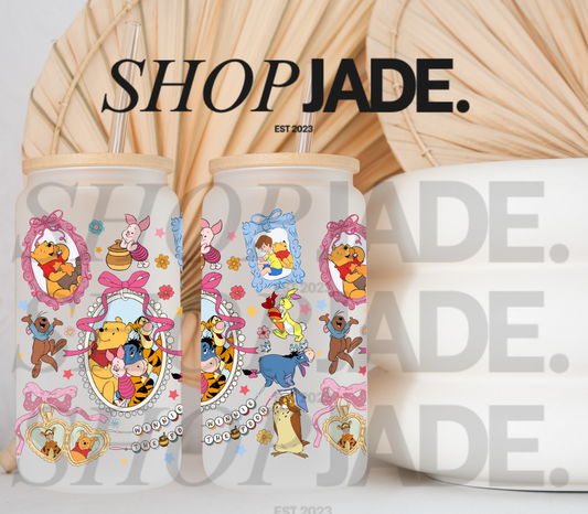Bear Coquette Uv DTF Cup Wraps