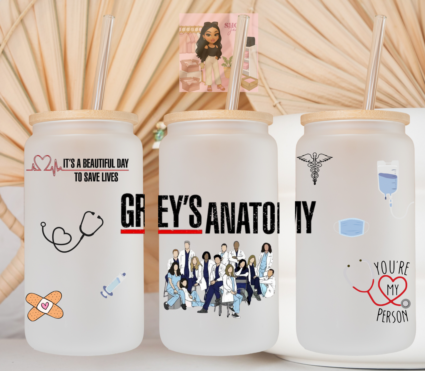 Greys Anatomy UvDTF cup wraps