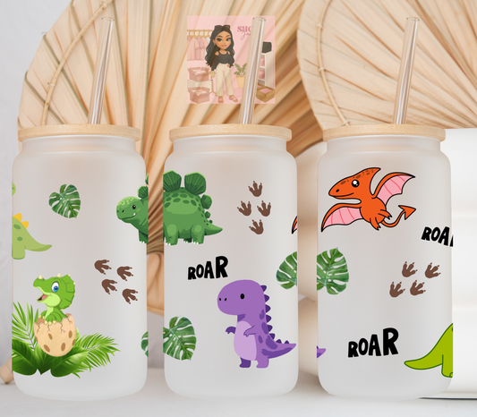 Colorful Dinos UvDTF cup wraps
