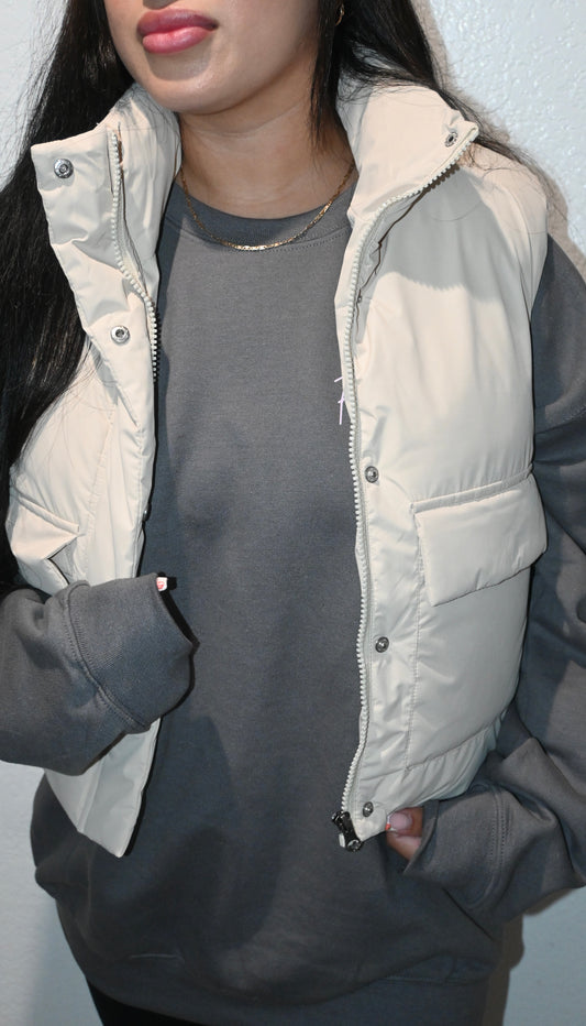 “Jenna” puffer vest w/ pockets