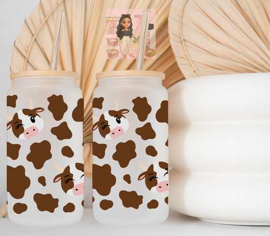 Brown Cow & Print UvDTF cup wraps