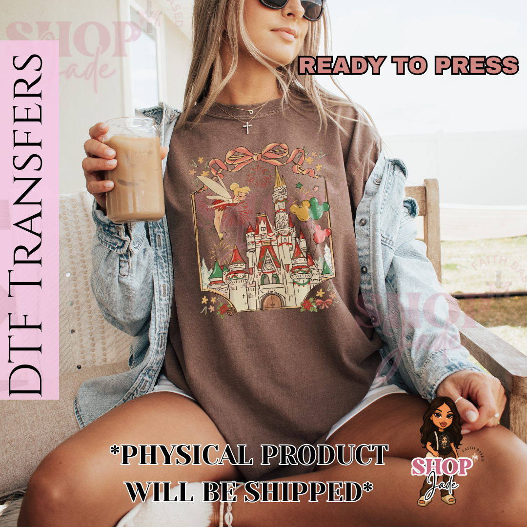 CH23 Tink Christmas DTF Transfers (Ready to Press)