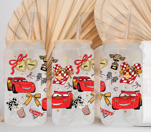 Red Car Coquette UvDTF cup wraps