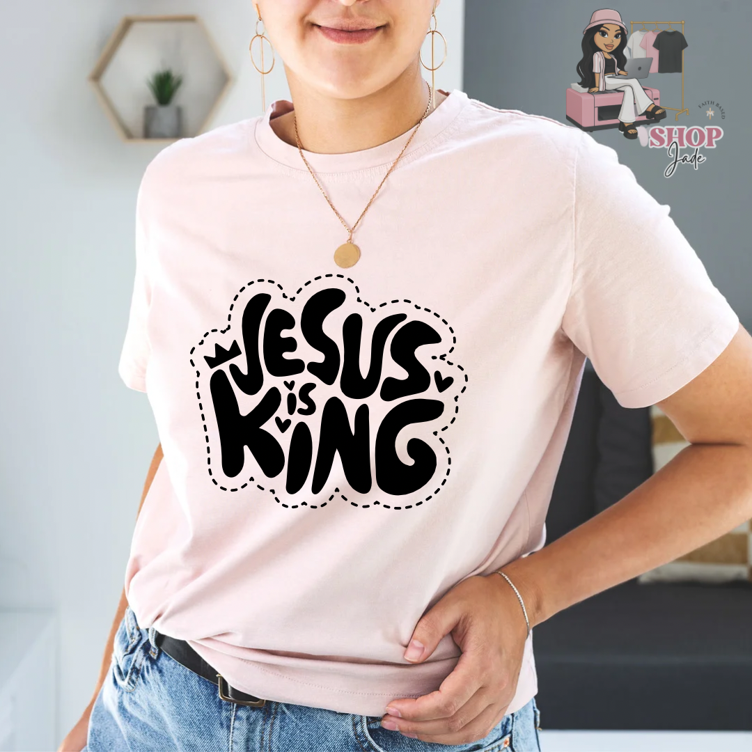 Jesus is king (black) Comfort color tees