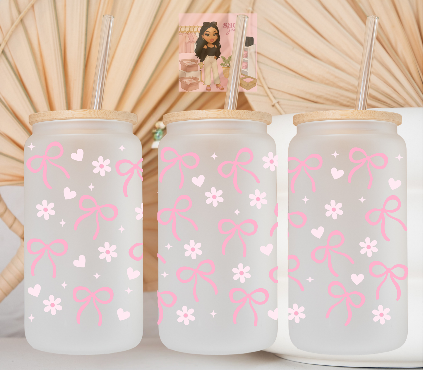 #3 Flowy Bows & Flowers UvDTF cup wraps