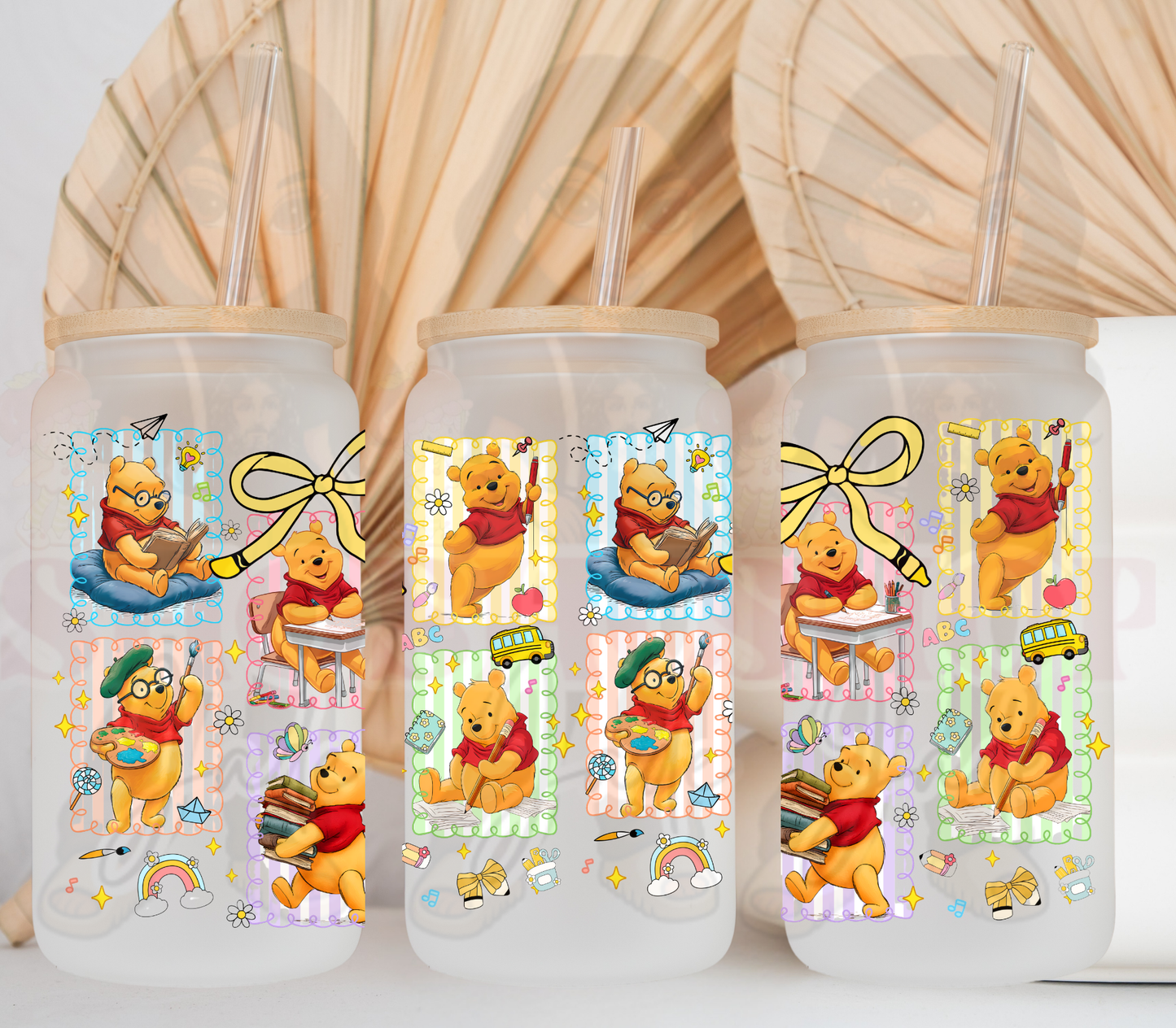 Teacher Bear UvDTF cup wraps
