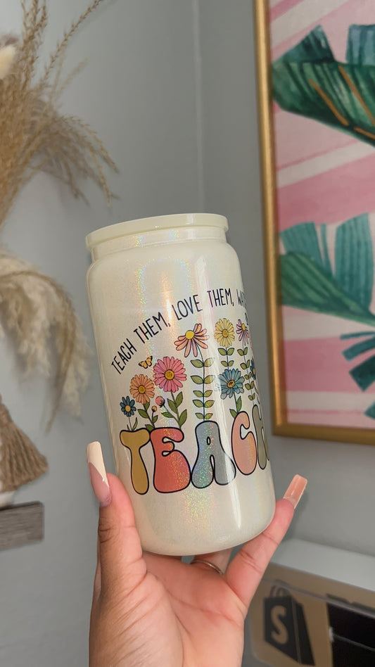 16oz Teacher Holographic Cup