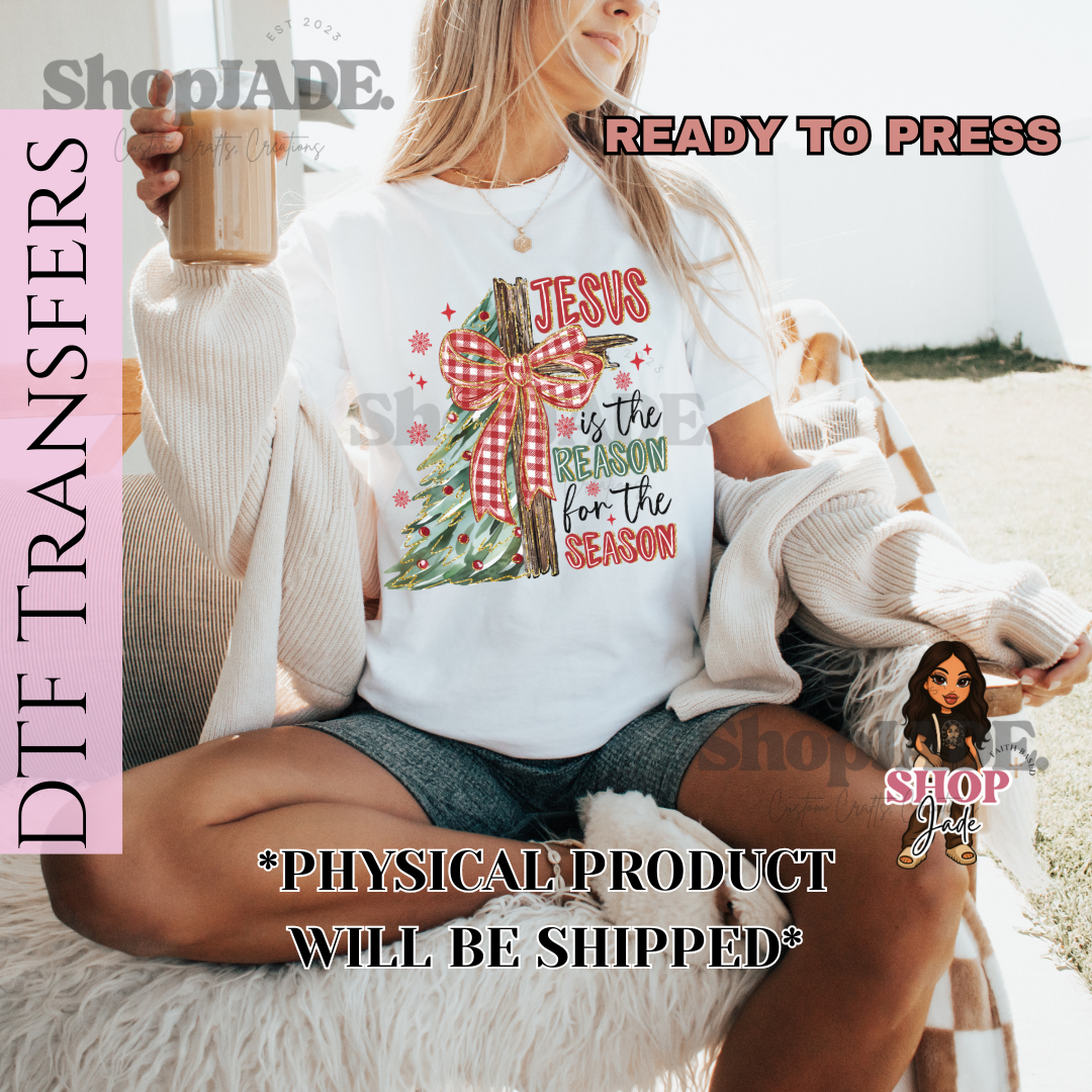 CH63 Jesus is the Reason (Black) DTF Transfers (Ready to Press)