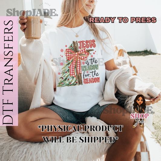 CH63 Jesus is the Reason (Black) DTF Transfers (Ready to Press)