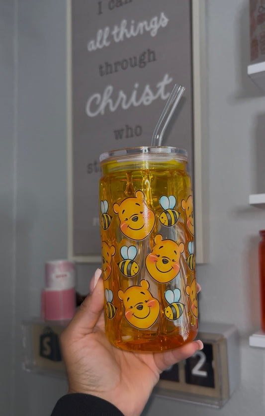 Honey drip, snow globe cup (choose design on live)