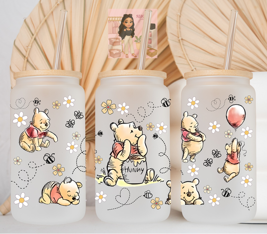 Honey Balloon Bear UvDTF cup wraps