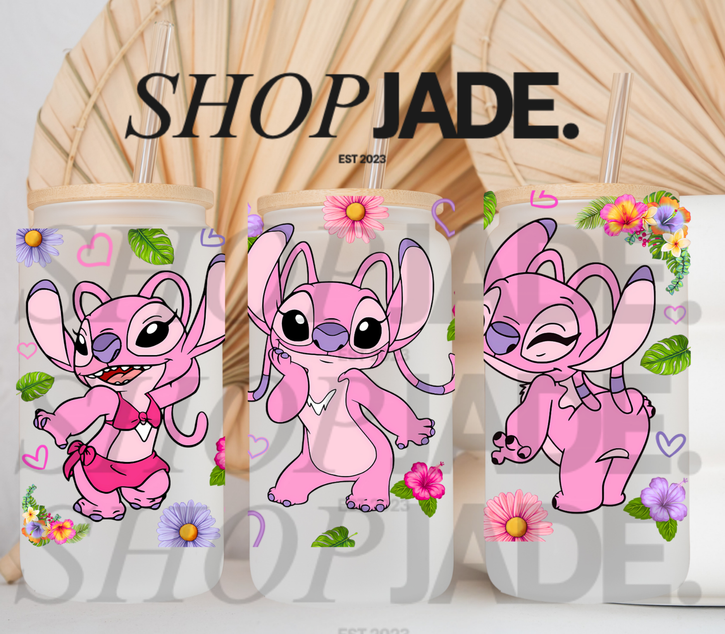 Pink Ang Uv DTF Cup Wraps