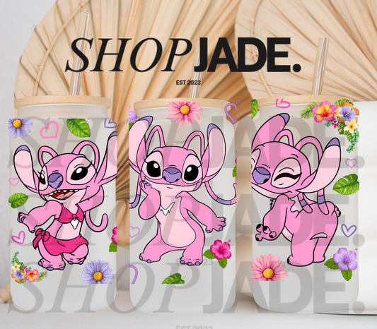 Pink Ang Uv DTF Cup Wraps