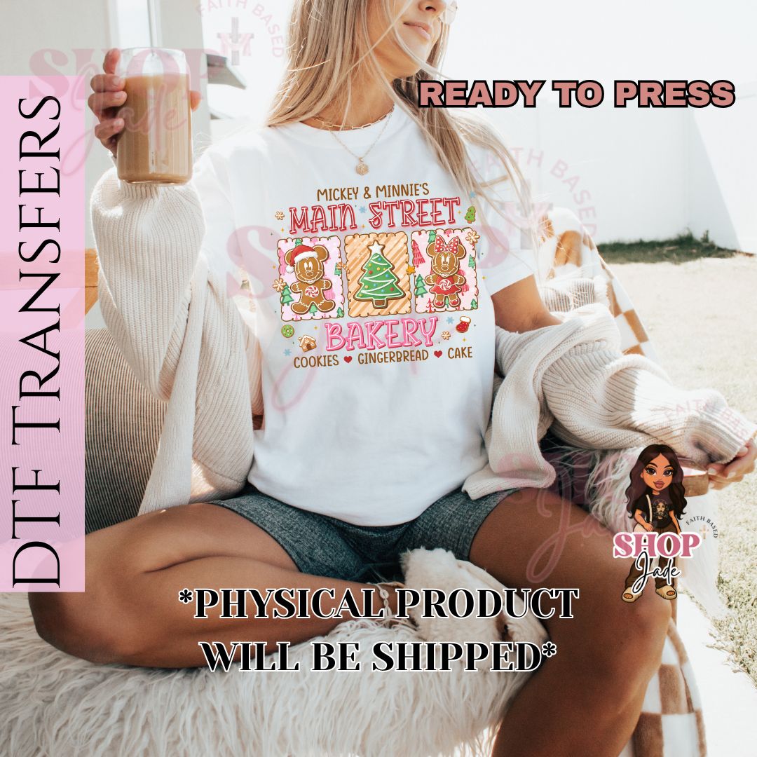 CH48 Main St. Gingerbreads Cookies DTF Transfers (Ready to Press)