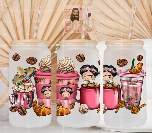 Frida Coffee UvDTF cup wraps