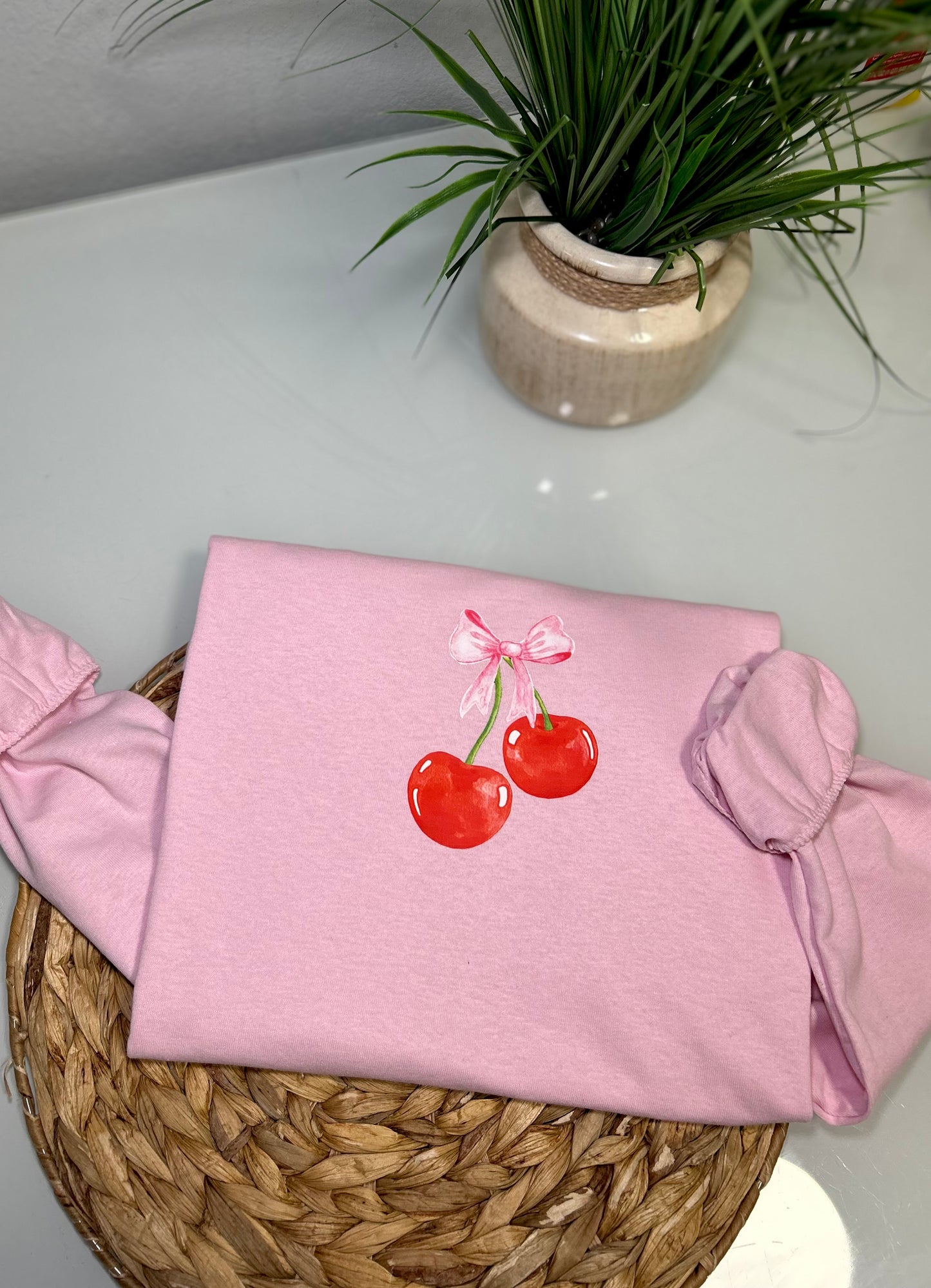 Coquette Cherries Oversized TShirt 🎀