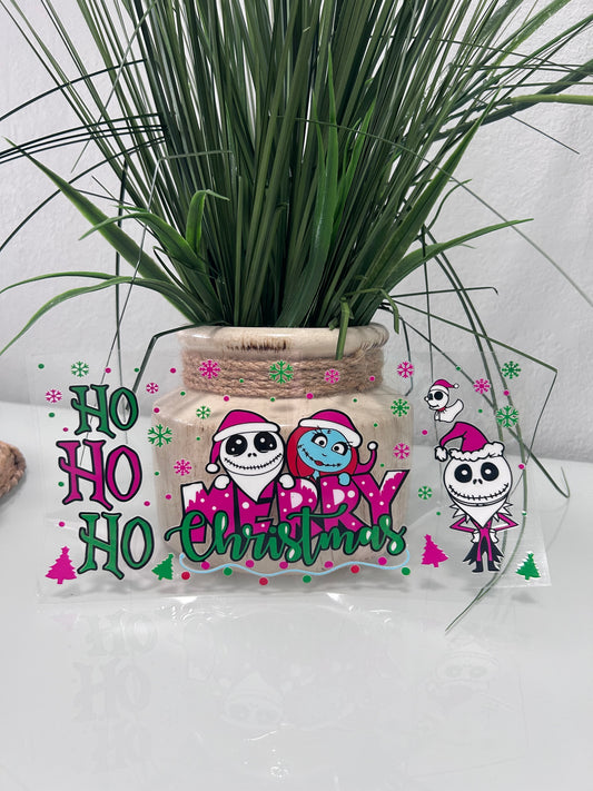 Jack & Sally Christmas UV DTF Wrap