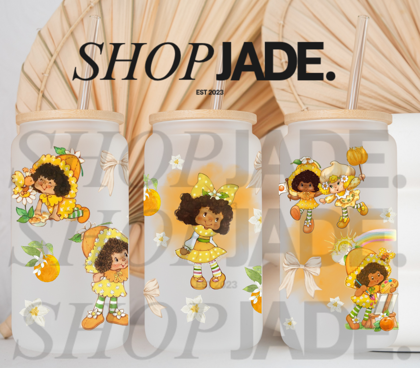 Orange Blossom Uv DTF Cup Wraps