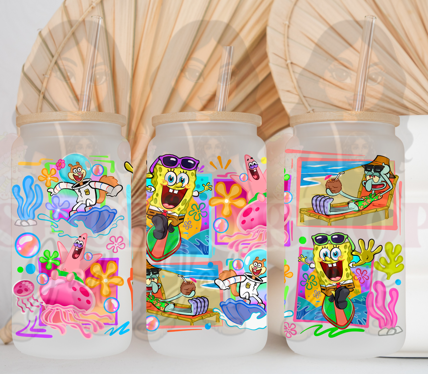 Sponge Friends Uv DTF Cup Wraps