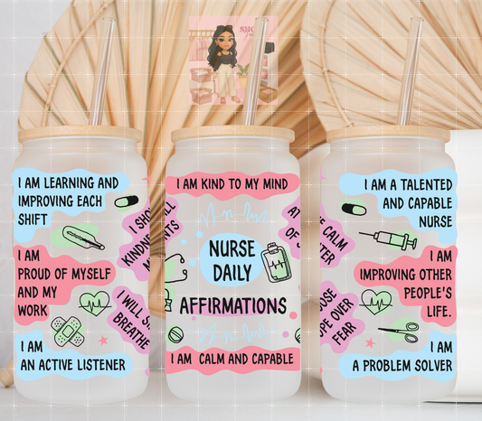 Nurse Affirmations UvDTF cup wraps