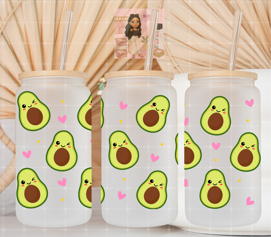 Cute Avocados UvDTF cup wraps