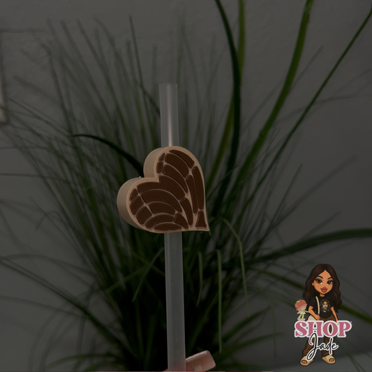 Concha Heart Straw toppers