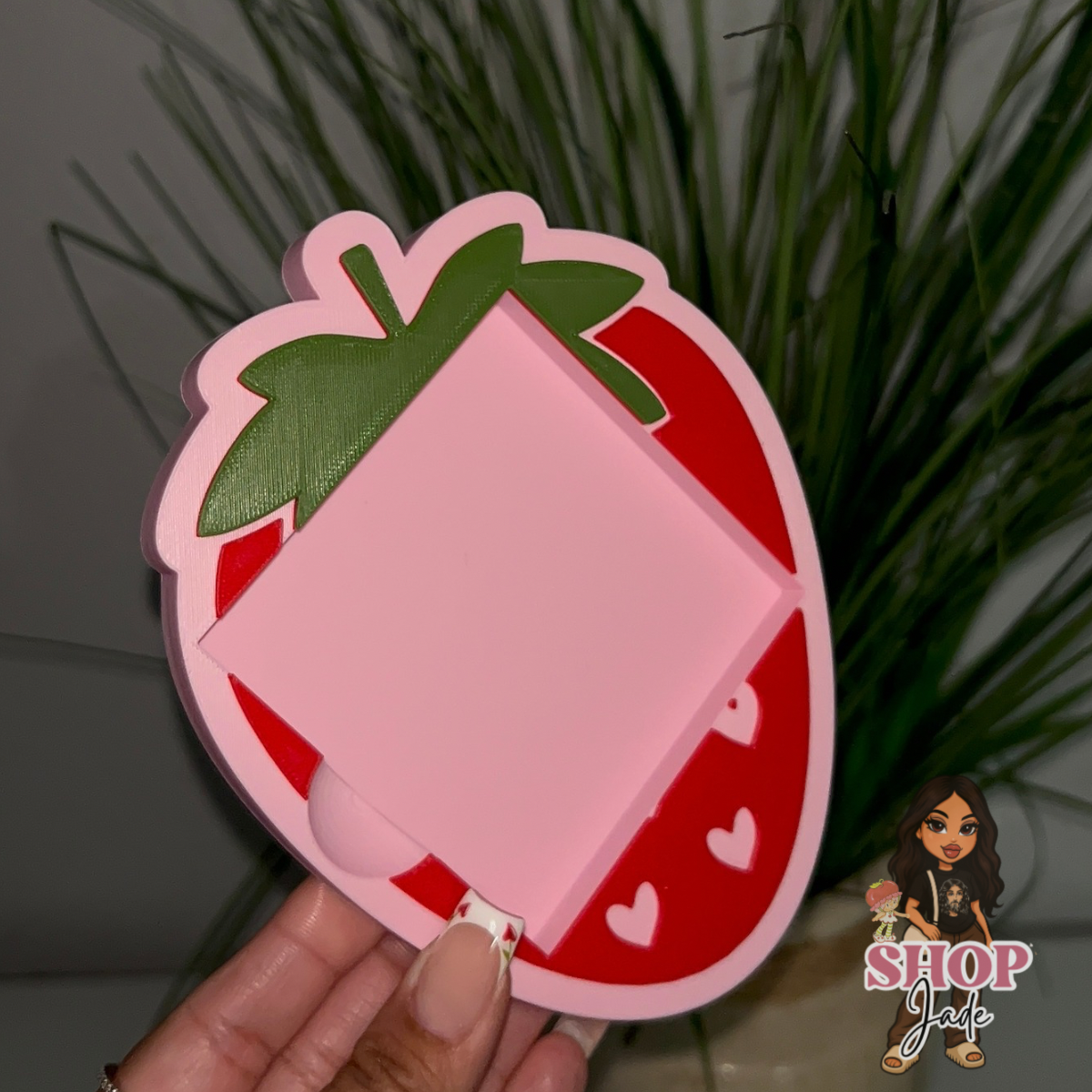 Strawberry sticky note pad 🍓