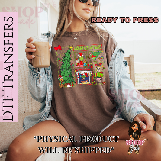 CH37 Coquette Christmas Grin-chy DTF Transfers (Ready to Press)