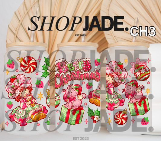 CH3 Berry Christmas UvDTF Cup Wraps