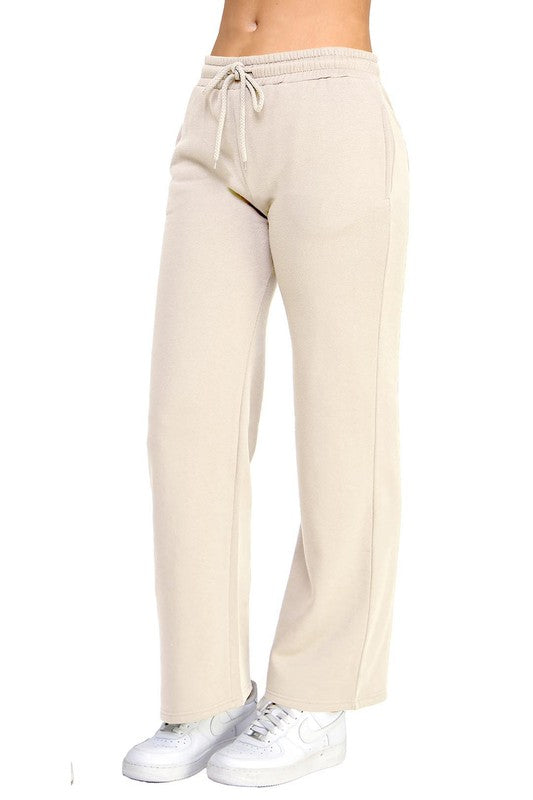 Mid rise Straight Leg Sweats