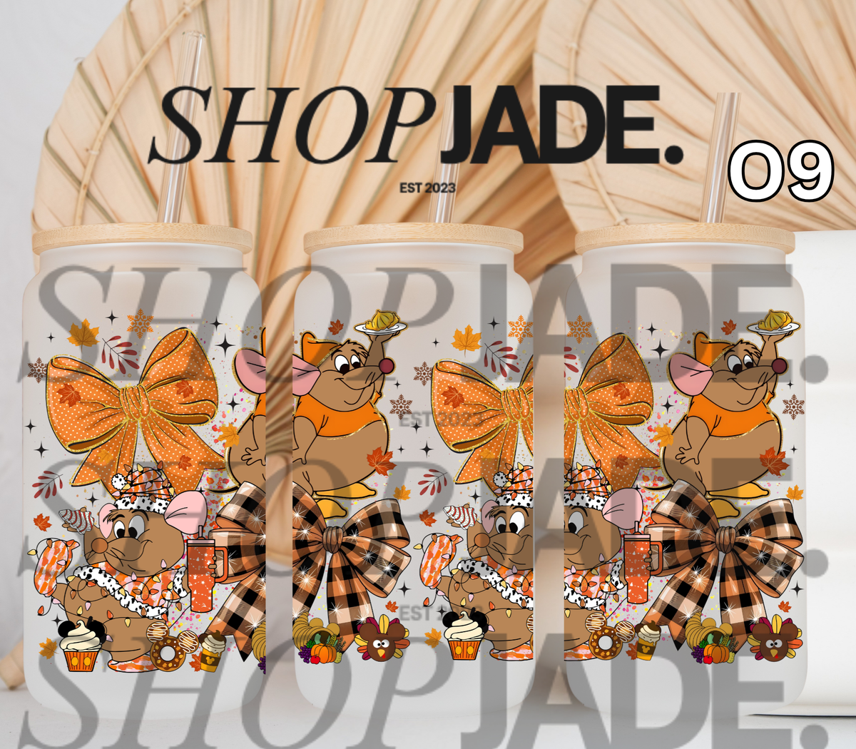 O9 Fall Gus Bows UvDTF Cup Wraps