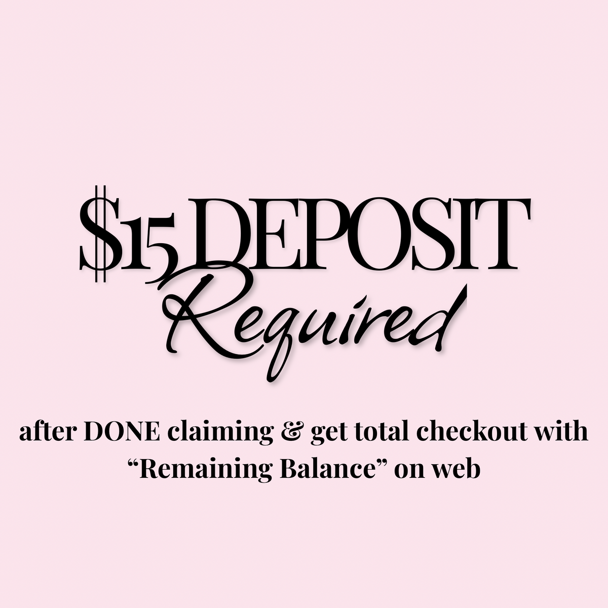 LIVE Deposit *Required First*