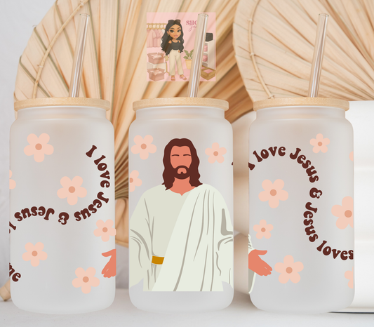 I love Jesus UvDTF cup wrap