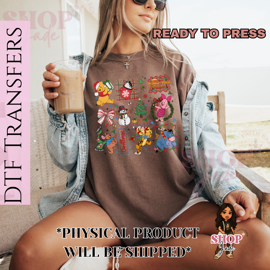 CH24 Christmas Bear & Friends DTF Transfers (Ready to Press)