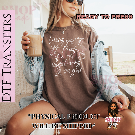 F35 Living Proof (White) DTF Transfers (Ready to Press)