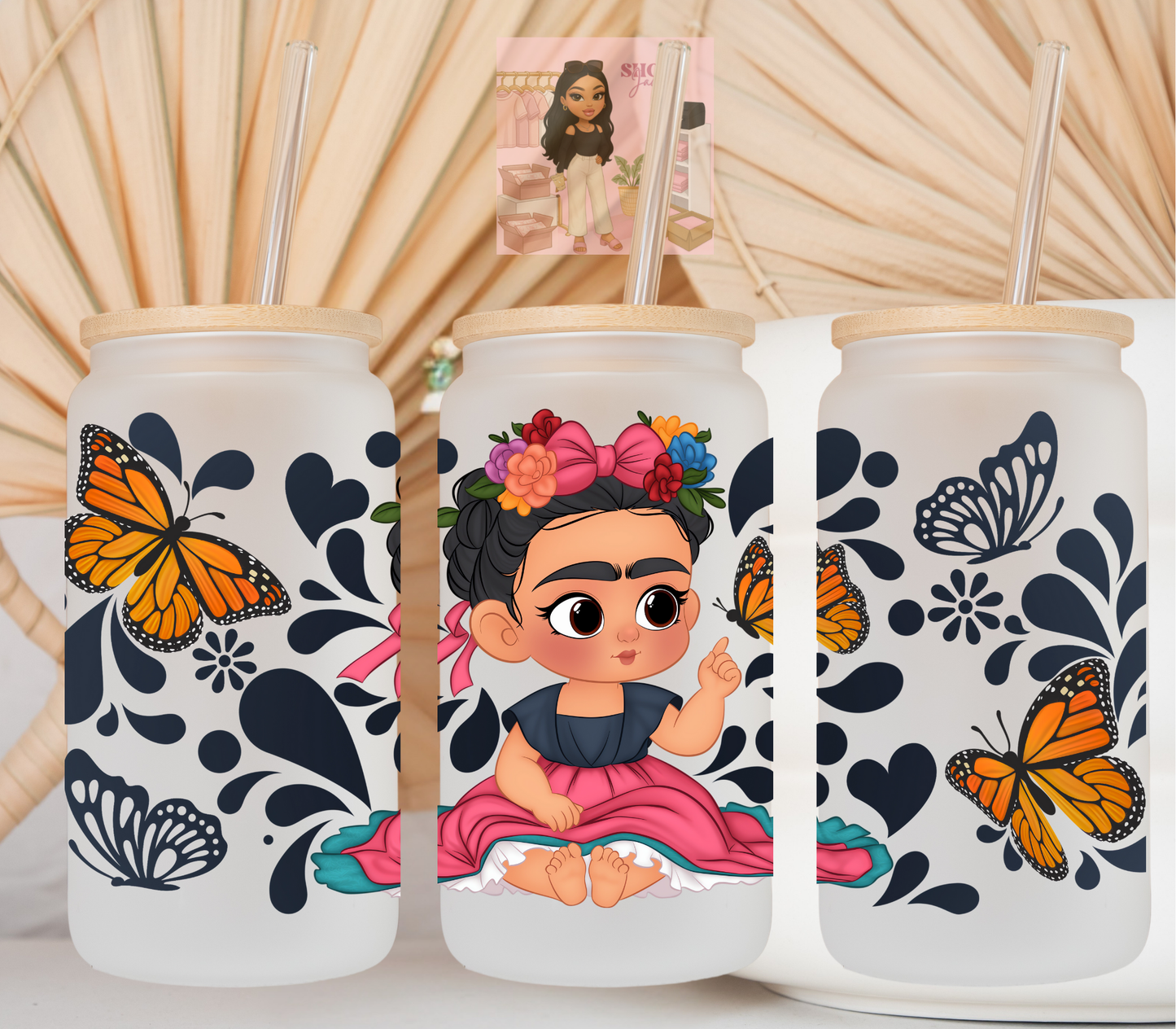 Baby Frida Talavera UvDTF cup wraps