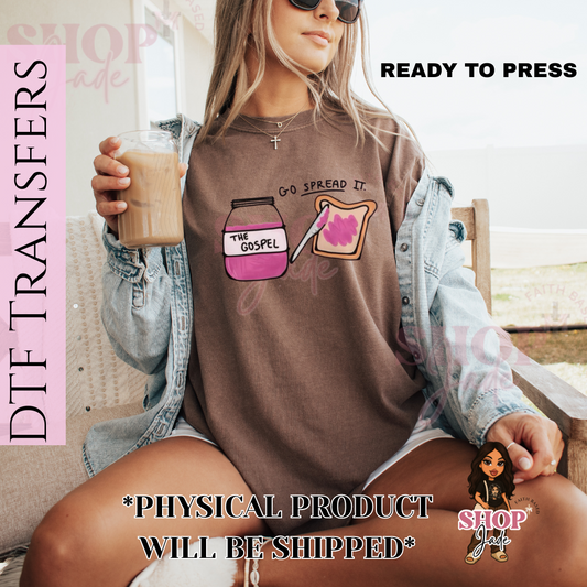 The gospel DTF Transfer (Ready to Press)